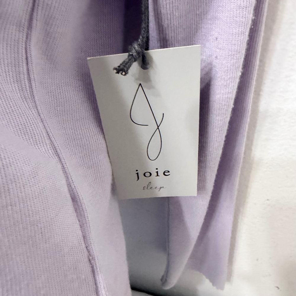 Joie Sleep Womens Lavender Ribbed Pajama Set Cardigan Camisole Lace Trim Small - Picture 8 of 9